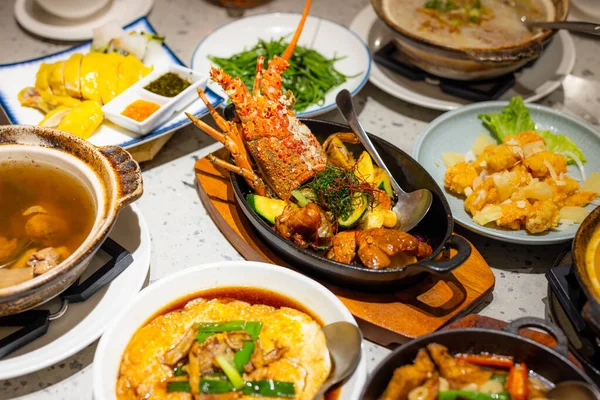 Taiwanesische Küche Mit Hummergericht Restaurant — Stockfoto