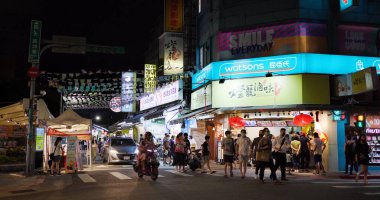 Taipei, Taiwan - 01 September 2022: Shida Night Market in Taipei city