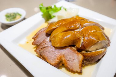 Cantonese BBQ pork and chicken combo