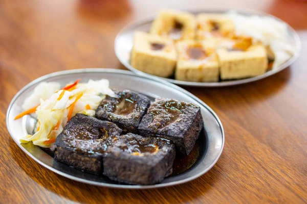 Taiwan Famous Dish Stinky Tofu — Stock Photo, Image