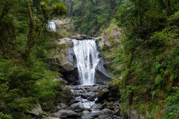 Cascata Nella Zona Ricreazione Forestale Nazionale Neidong Taiwan — Foto Stock