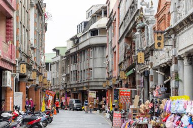 Taoyuan, Tayvan - 04 Mart 2023: Taoyuan şehrinde Daxi Old Street