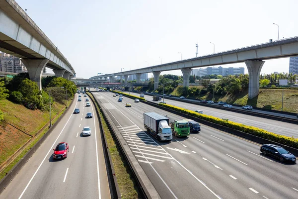 Nueva Taipéi Taiwán Noviembre 2022 Autopista Linkou Ciudad Nueva Taipéi —  Fotos de Stock