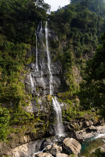 Beautiful Waterfall Mountain Wulai Taiwan — Foto Stock