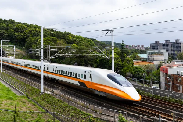 Tajvan 2023 Március Tajvan Nagysebességű Vasút — Stock Fotó