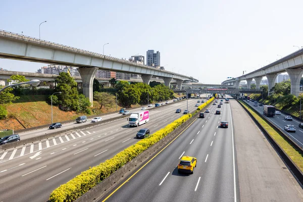 Nueva Taipéi Taiwán Noviembre 2022 Autopista Linkou Ciudad Nueva Taipéi —  Fotos de Stock