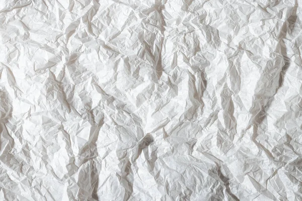 Bianco Carta Sgualcita Texture Sfondo — Foto Stock