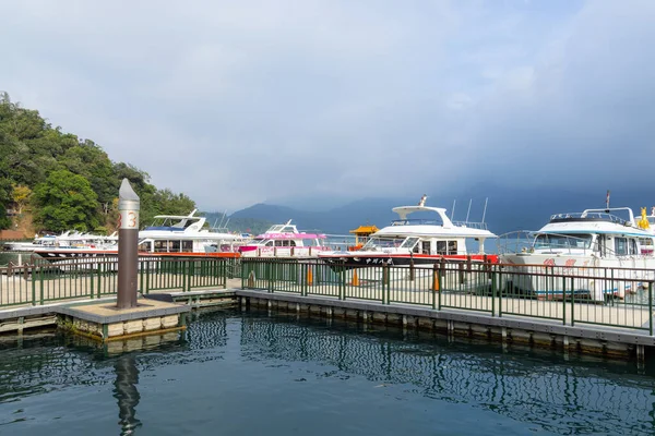 Nantou Taiwán Octubre 2022 Muelle Lago Luna Del Sol Taiwán —  Fotos de Stock