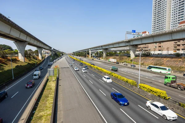 Новый Тайбэй Тайвань Ноября 2022 Года Автострада Линькоу Городе Новый — стоковое фото
