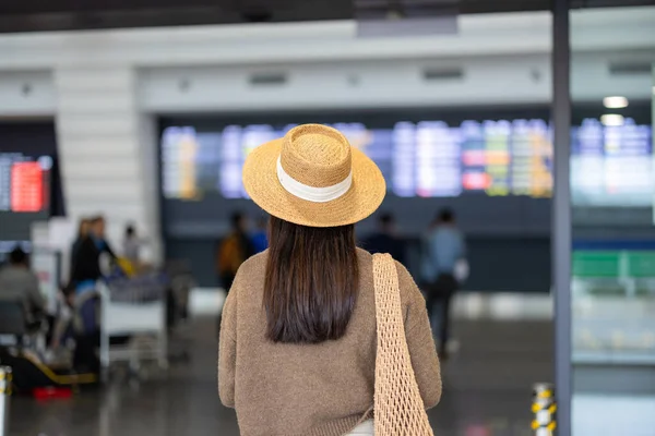 Travel Woman Airport — Stock Photo, Image