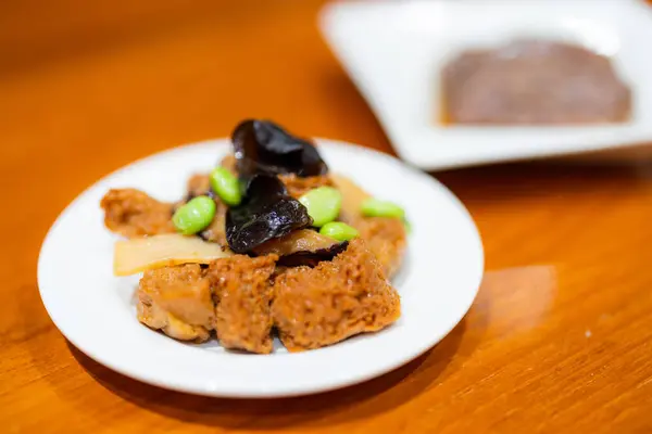 Appetizer Gevlochten Brood Schotel Chinese Keuken — Stockfoto