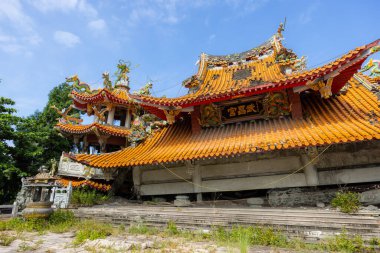 Nantou, Tayvan - 25 Ekim 2022: Jiji Wuchang Tapınağı, Tayvan Nantou