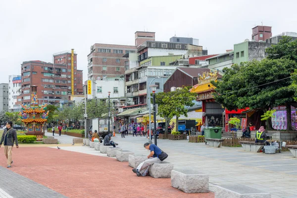 stock image Taiwan - 29 March 2023: Tamsui old street in Taiwan