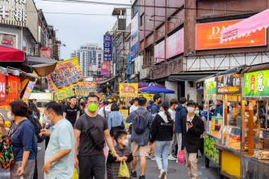Yilan, Tayvan - 24 Mart 2023: Tayvan 'ın Yilan kentindeki Luodong Gece Pazarı