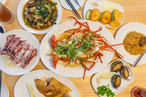 中華風海鮮料理 — ストック写真