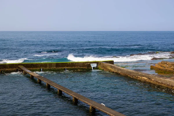 Granja Piedra Abalone Sobre Mar — Foto de Stock