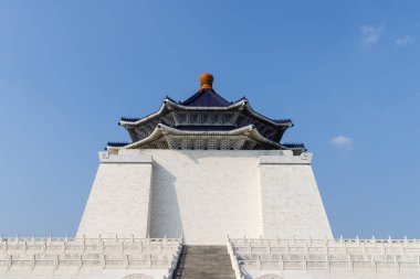 Taipei, Tayvan - 17 Nisan 2023: Tayvan Taipei 'deki Chiang Kai shek Anıt Salonu