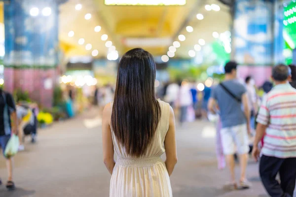 Žena Cestuje Městě Taipei — Stock fotografie
