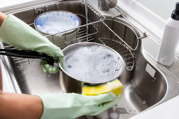 Lavar Pratos Cozinha — Fotografia de Stock