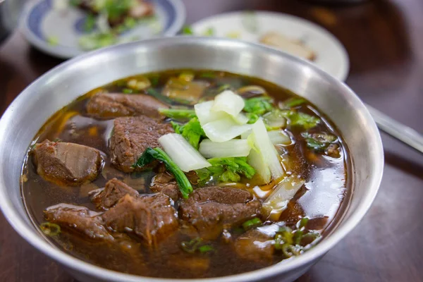 Taiwan Braised Beef Noodle Soup — Stok fotoğraf