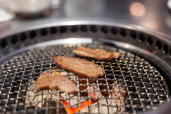 Barbacoa Carne Estilo Japonés Restaurante —  Fotos de Stock