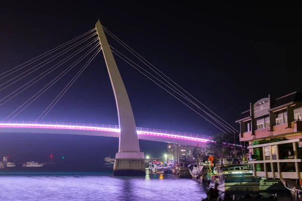 New Taipei Taiwan November 2022 Jembatan Pecinta Tamsui Taiwan Pada — Stok Foto
