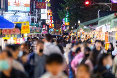 Yilan, Tayvan - 24 Mart 2023: Tayvan 'ın Yilan kentindeki Luodong Gece Pazarı