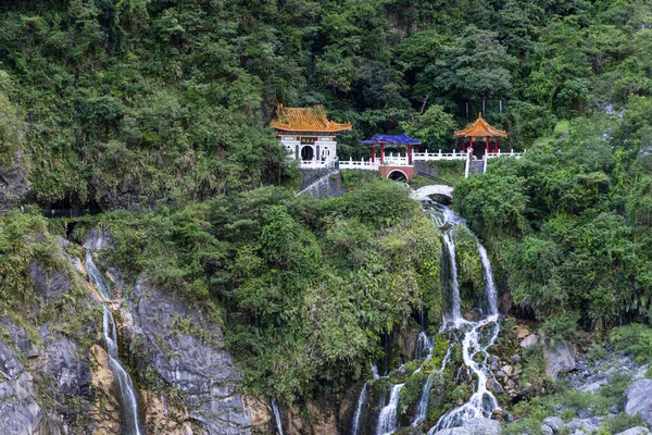 stock image Changchun temple in Taroko National Park in Hualien 