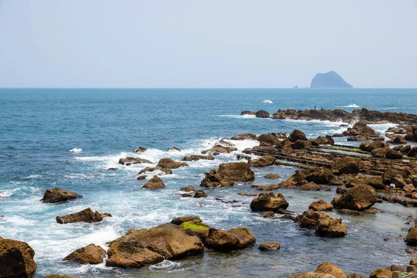 Tajvan Északi Tenger Partján Óceán — Stock Fotó