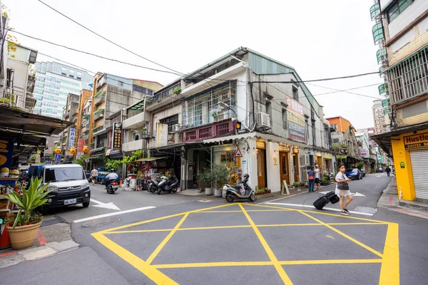 Tajpej Tajwan Kwietnia 2023 Ulica Chifeng Mieście Tajpej — Zdjęcie stockowe