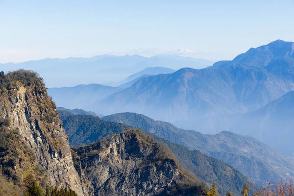Schöne Landschaft Blick Auf Den Berg Alishan National Forest Erholungsgebiet — Stockfoto