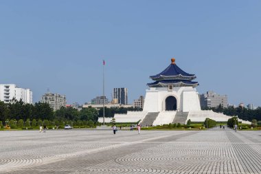 Taipei, Tayvan - 17 Nisan 2023: Tayvan Taipei 'deki Chiang Kai shek Anıt Salonu