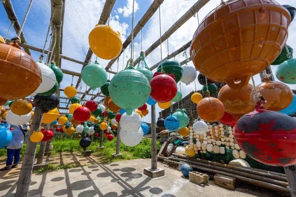 Colorful Floating Ball Nanliao Penghu Taiwan — Foto de Stock