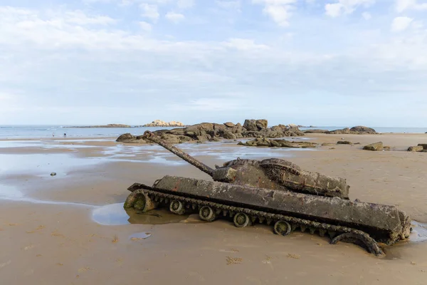 Tanque Abandonado Exército M18 Hellcat Oucuo Beach Ilha Kinmen — Fotografia de Stock
