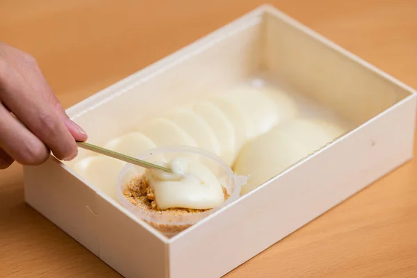 Mochi Estilo Taiwan Com Amendoim — Fotografia de Stock