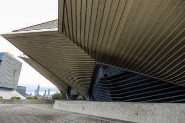 Taipei, Tayvan - 02 Mayıs 2023: Tayvan 'ın Nangang bölgesindeki Taipei Müzik Merkezi