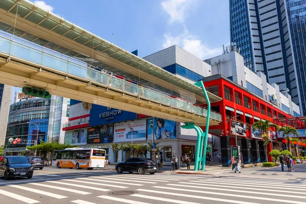 Taipei Tchaj Wan Července 2023 Tchaj Pej Obchodní Čtvrti Xinyi — Stock fotografie