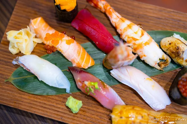 Sushi Set Japanese Restaurant — Stok fotoğraf