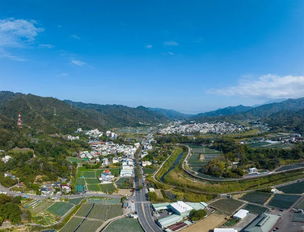 Vista Superior Del Campo Miaolia Taiwán —  Fotos de Stock