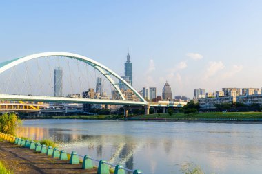 Taipei, Tayvan - 22 Temmuz 2022 Taipei şehir simgesi