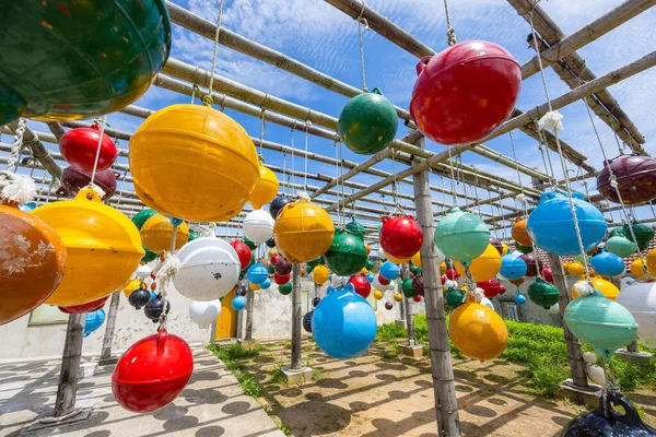 Colorful Floating Ball Nanliao Penghu Taiwan — Stock fotografie