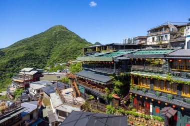 Jiufen, Tayvan - 07 Ağustos 2022: Tayvan 'ın Jiufen kentindeki ünlü restoran
