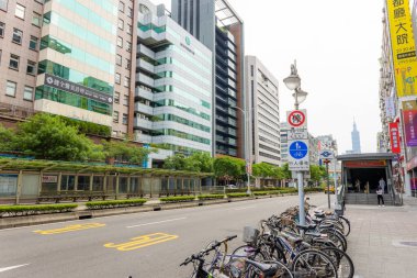 Taipei, Tayvan - 06 Mayıs 2023: Taipei şehir sokağı