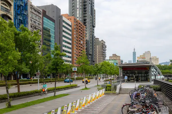 Taipei Tayvan Mayıs 2023 Metro Istasyonlu Taipei Şehri — Stok fotoğraf