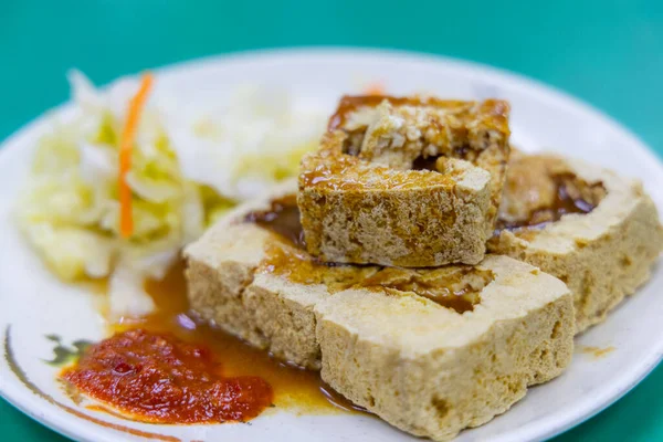 台湾餐馆里的臭豆腐 — 图库照片