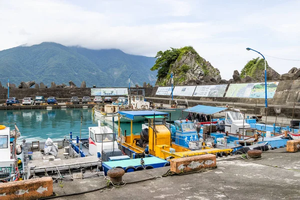 Taiwan Maj 2023 Flenniaolin Fiskehamn Med Massor Fiskebåt — Stockfoto