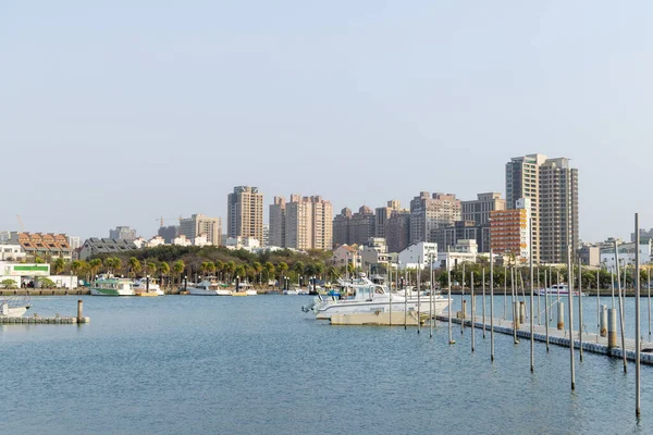 Tainan, Tayvan - 21 Şubat 2023: Tainan yat limanı