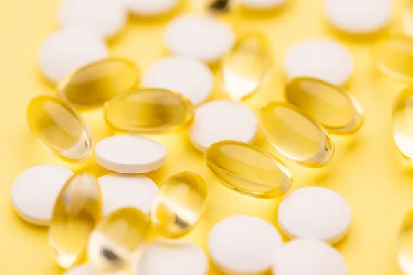 Vitaminpótló Folyadék Kapszula Tabletta — Stock Fotó