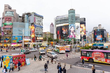 Taipei, Tayvan - 20 Aralık 2022: Tayvan 'ın Ximending ilçesi