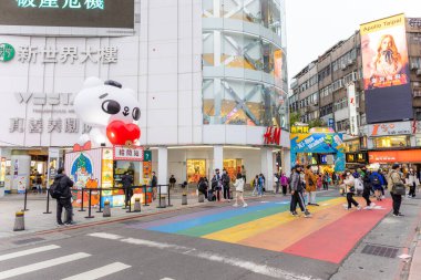 Taipei, Tayvan - 20 Aralık 2022: Tayvan 'ın Ximending ilçesi